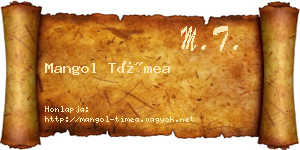 Mangol Tímea névjegykártya